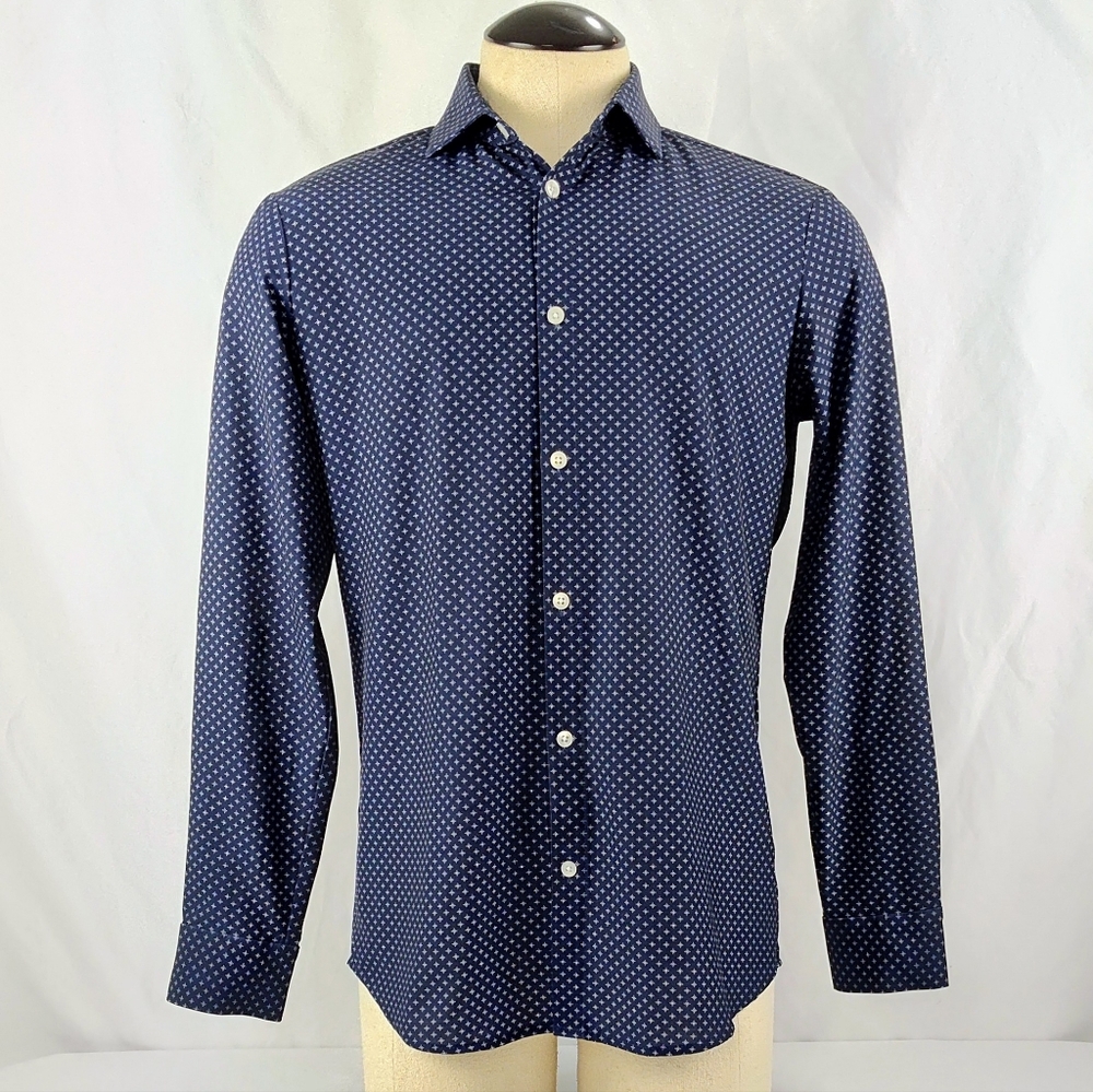 Mizzen + Main Leeward Collection Trim Fit Button Front Shirt